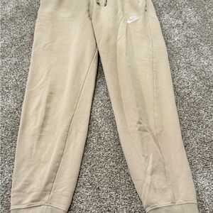 Nike Women’s Beige/Tan Fleece Joggers